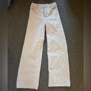 H&M faux corduroy straight leg pants!